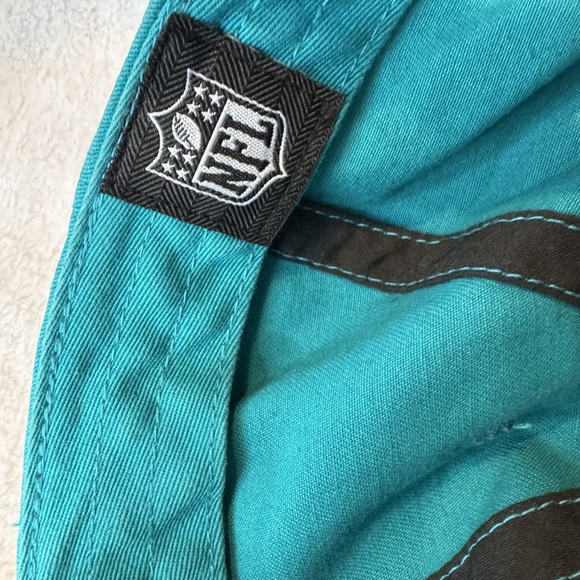 Miami Dolphins Hat Cap Strap Back Mens One Size Teal NFL Football Embroidered - Picture 8 of 9